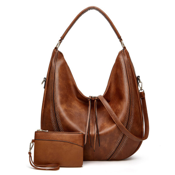 New Trend Retro Large Capacity Tote Shoulder Bag Tassel Hollow One-shoulder Casual Bag Women's Big Bag Casual Bag - Image 4