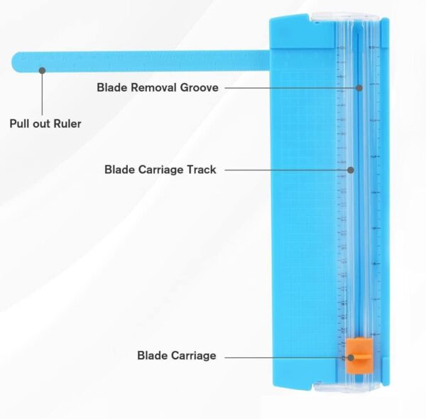 Paper Cutter, A5 Mini Paper Cutter, Portable Paper Cutting Machine (1 Pc / Mix Color) - Image 5