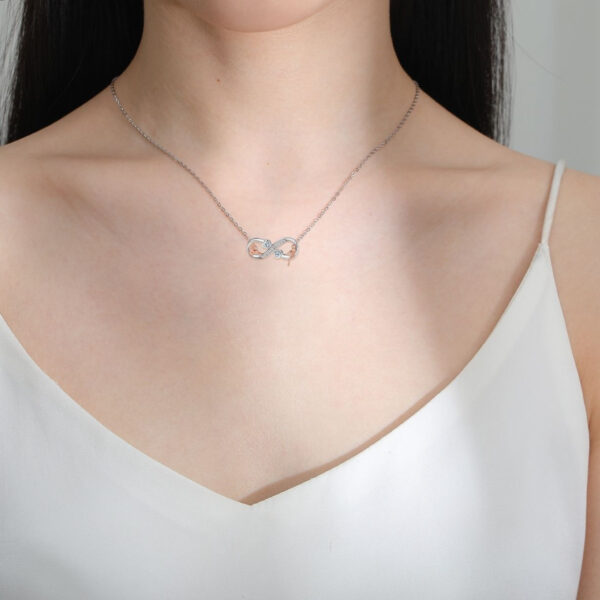 Infinite Symbol Accessories Jewellery Good Sisters Girlfriends Eternal Friendship Necklace For Women - Image 2