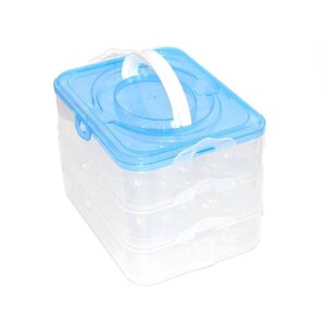 3-Layer Plastic Refrigerator Egg Storage Box (36 Grid)  Durable Egg Holder For Fresh & Safe