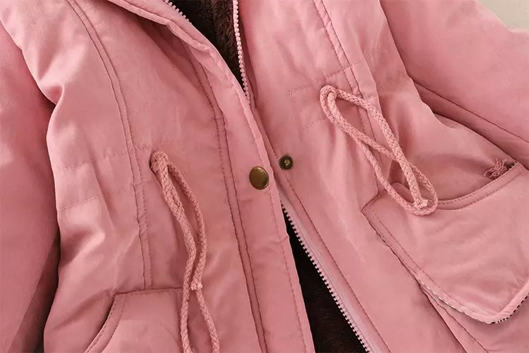 Thick Winter Jacket Women Large Size Long Section Hooded parka outerwear new fashion fur collar Slim padded cotton warm coat - Image 5