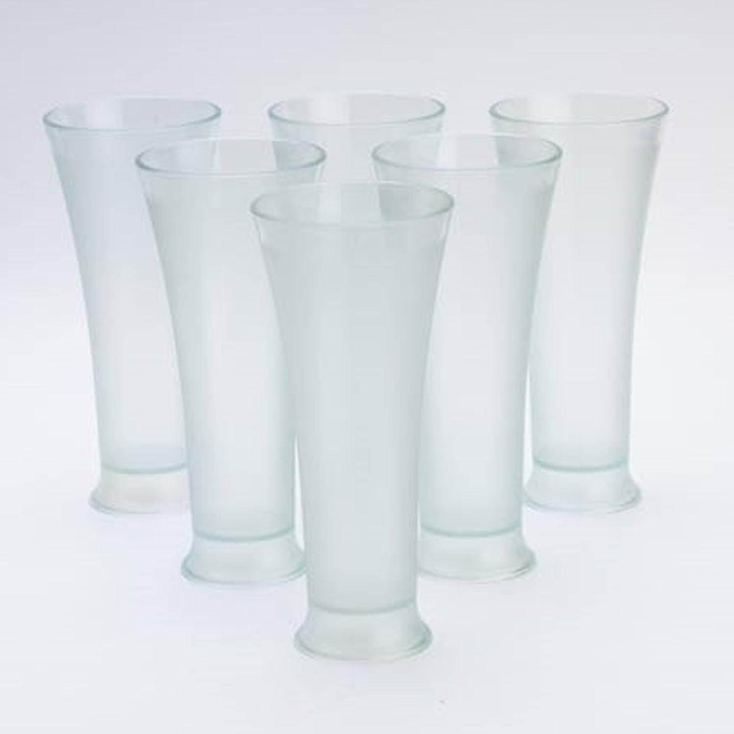 High Quality Faluda, Ice Cream, Juicer And Water Glasses Set Of 6 Transparent, Drinking Water Glasses Stylish Glasses For Faluda, Water, Juice, Glass Set Of 6 Pcs (300 Ml Approx)