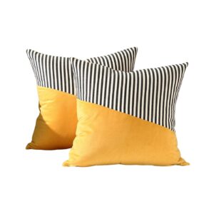 Decorative Cotton Pillow Covers  Soft Farmhouse Cushion Cases For Sofa, Couch, And Bed