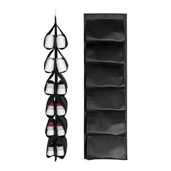 12 Grids Hanging Storage Bag (1 Pc / 12 Pocket / Mix Color) - Image 3