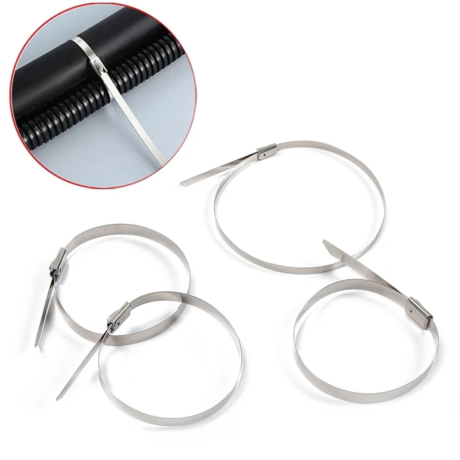 Stainless Steel Cable Tie (4.6X100Mm / 10 Pcs Set)