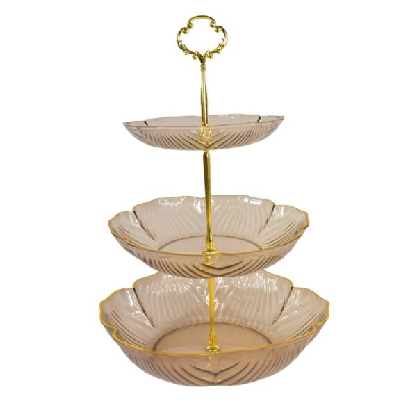 3 Layer Snack Rack, Basket Stand Holder (1 Pc)