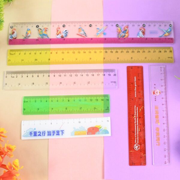 Exclusivequality Assorted Plastic Ruler (1 Pc & Mix Design) - Image 3