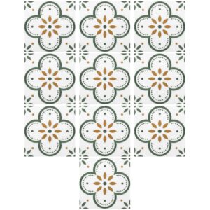 Tiles Stickers (8X8 Inch) No. 2 - Easy To Apply Decorative Wall Stickers For Home & Kitchen