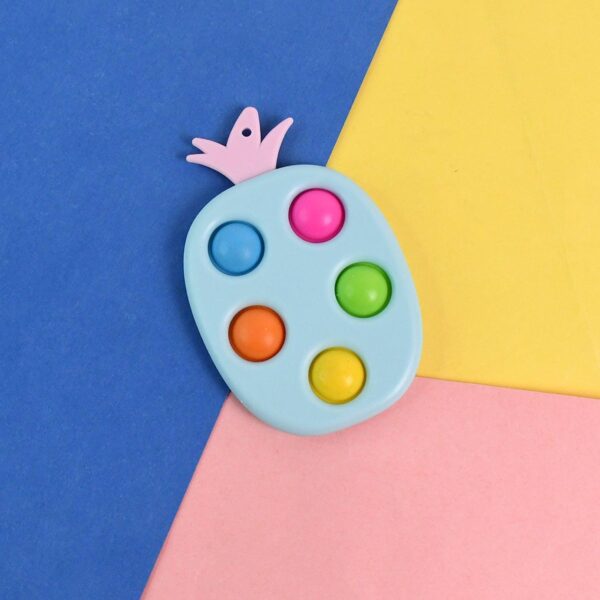 Silicone Push Pop Keychain Toy For Children (1 Pc) - Image 5