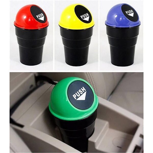 Mini Car Trash Bin Can Holder Dustbin, Compact And Portable Vehicle Waste Container For Convenient Car Interior Organization And Cleanliness - Image 3