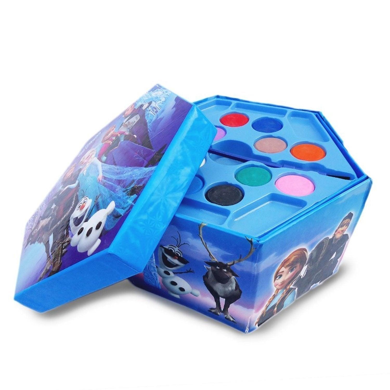 46 Pcs Plastic Art Colour Set With Color , Crayons, Oil Pastel And Sketch Pens