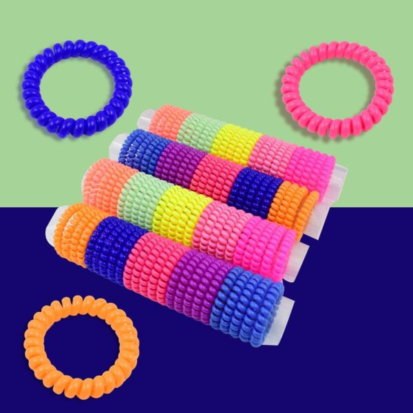 Telephone Wire Hair Band - 100 Pcs For Tangle-Free Hair - Image 5