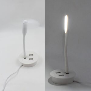 Portable Mini Usb Fan, Usb Ligh & Usb 3 Hub / Port Combo