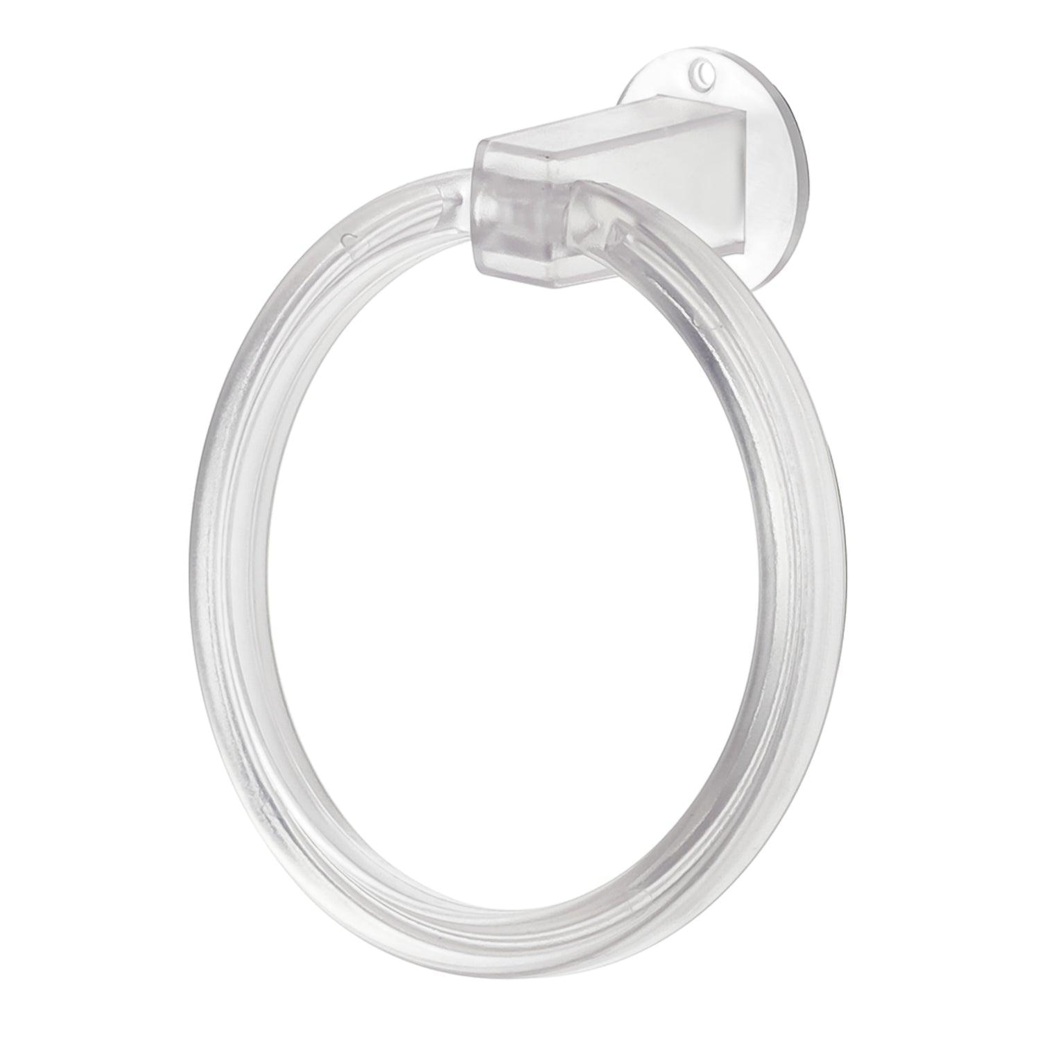 Unbreakable Abs Round Towel Ring Wall Mounted Stand / Holder (1 Pc)
