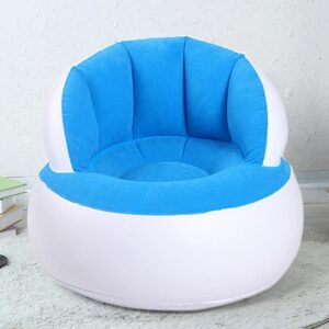 Children Inflatable Sofa Chair With Backrest & Foot Air Pump With Hose (1 Set / 85X74 Cm Approx)
