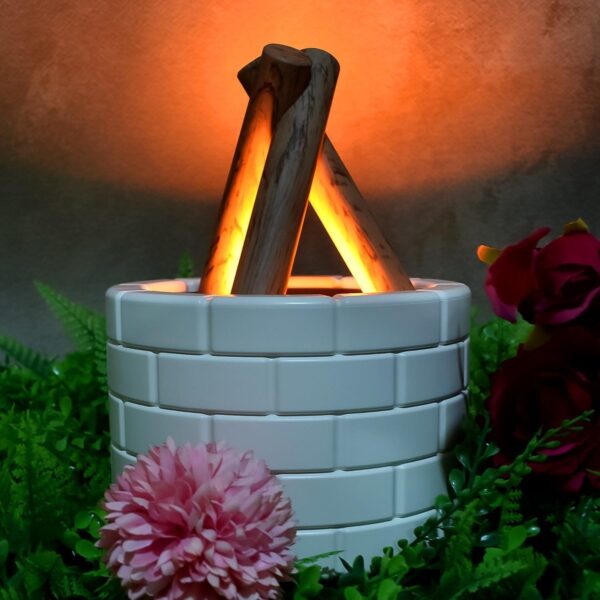 Bonfire Shaped Essential Oil Diffuser  Multi-Function Flame Effectdiffuser For Relaxation, Mood Lighting, And Home Ambiance (1 Piece) - Image 3