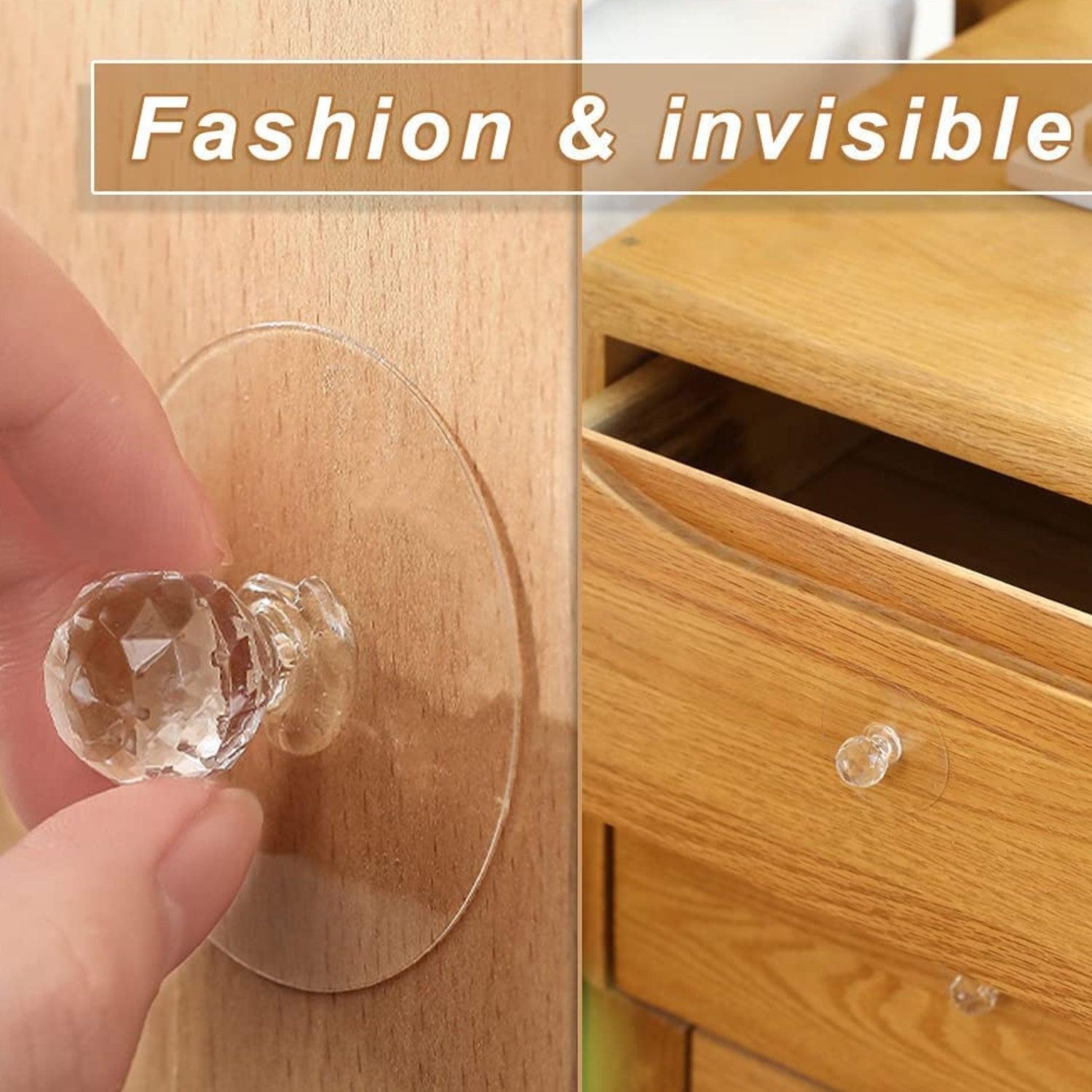 Clear Cabinet Drawer Knobs / Hook, Pulls Handles for Wardrobe, Cupboard, Bathroom Dresser, Furniture Door Window (1 Pc) - Image 5