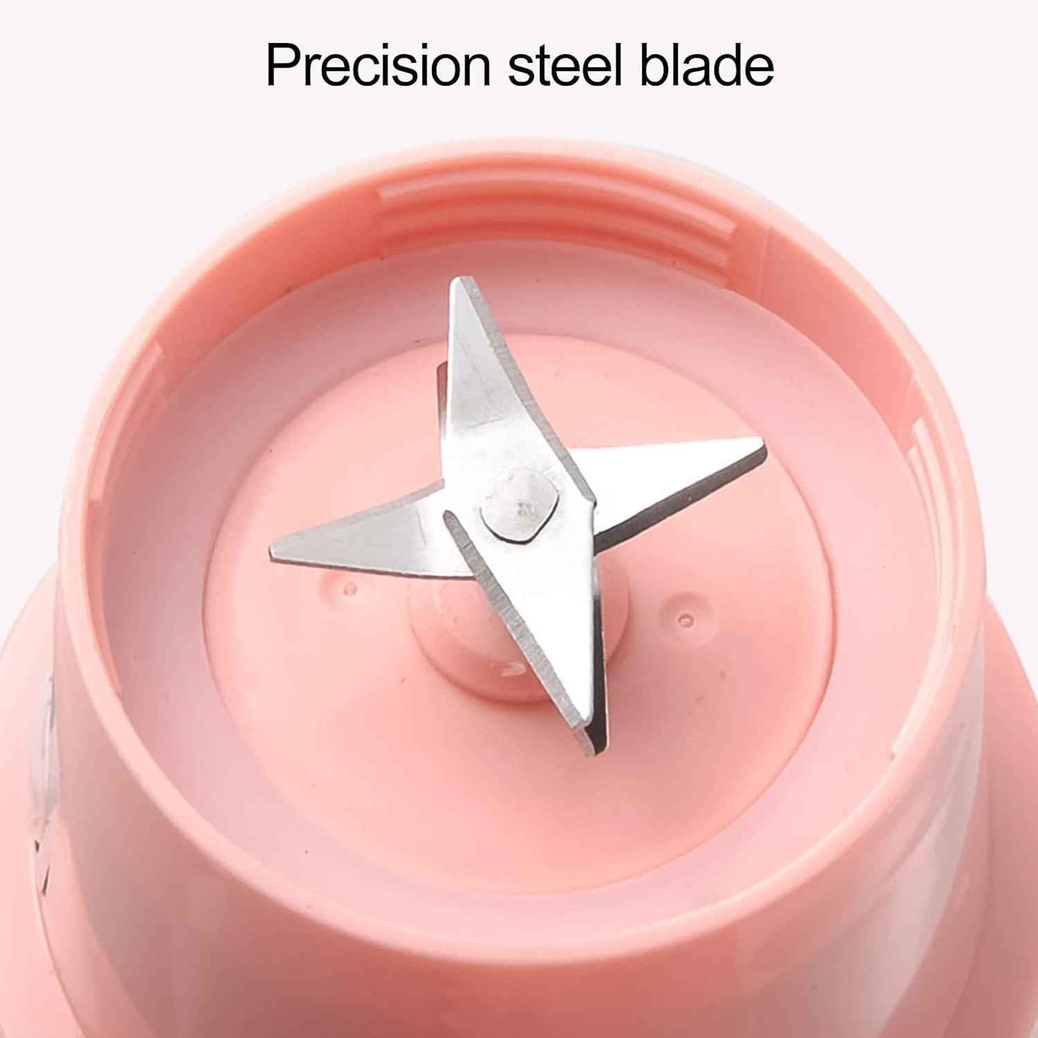 Foldable Electric Juicer, Portable Blender Stainless Steel 6 Tips (500 Ml) - Image 5