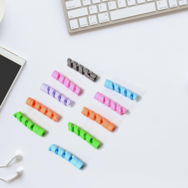 Spiral Charger Cable Protector Data Cable Saver Charging Cords Protective for All Universal Cable Cover (Pack of 10) - Image 3