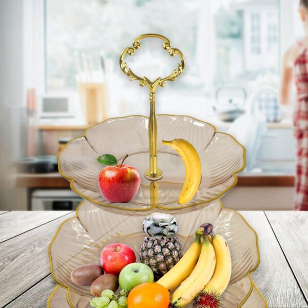 3 Layer Snack Rack, Basket Stand Holder (1 Pc) - Image 4