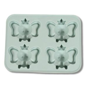 Silicone Shape 4 Grid Ice Cube Tray Ice Cube Molds Trays Small Cubes Tray For Fridge, Flexible Silicon Ice Tray (1 Pc)