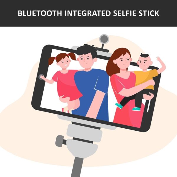 Bluetooth Selfie Stick, Portable Phone Tripod Stand For Mobile - Image 2
