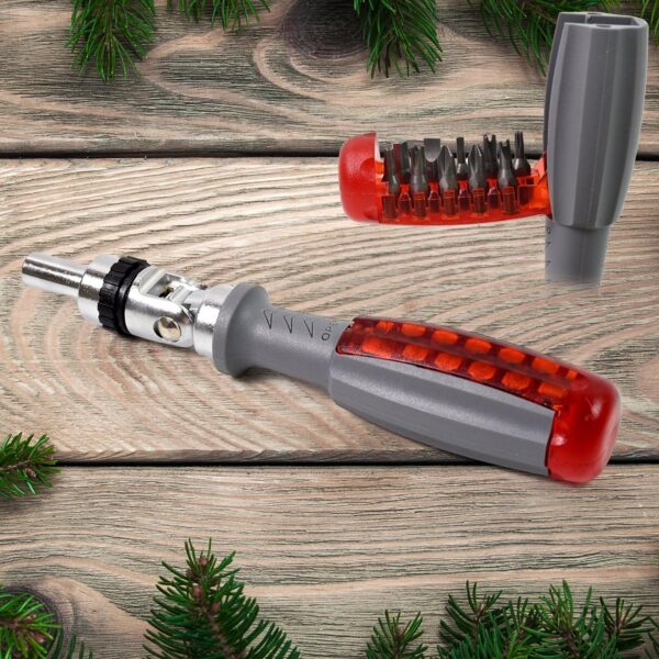 Multi-Bits Ratchet Screwdriver Set  Adjustable Angle, Two-Way Ratcheting Mechanism With Precision Bits For Versatile Diy, Home, And   Use - Image 2
