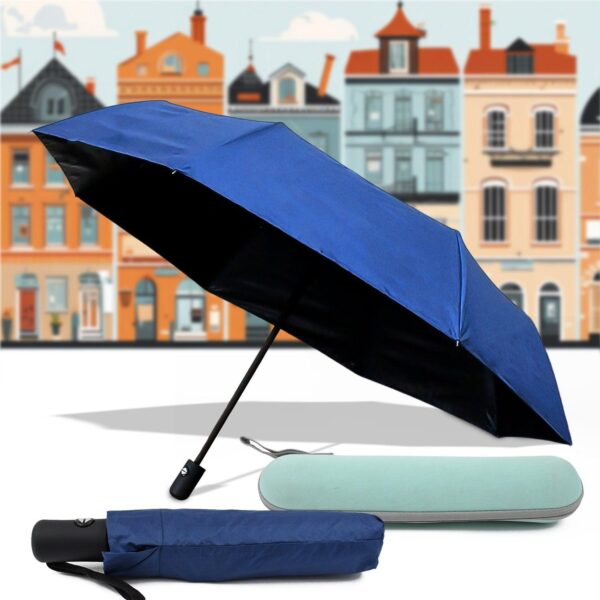 2-Fold Manual Open Umbrella (Umbrella With Case / 1 Set / Mix Color) - Image 2
