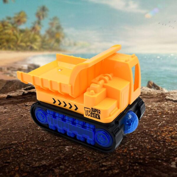 Self-Driving Super Dump Truck Toy With 360° Rotation, Lights, And Music  Engineering Vehicle Electric Toy For Children - Image 3