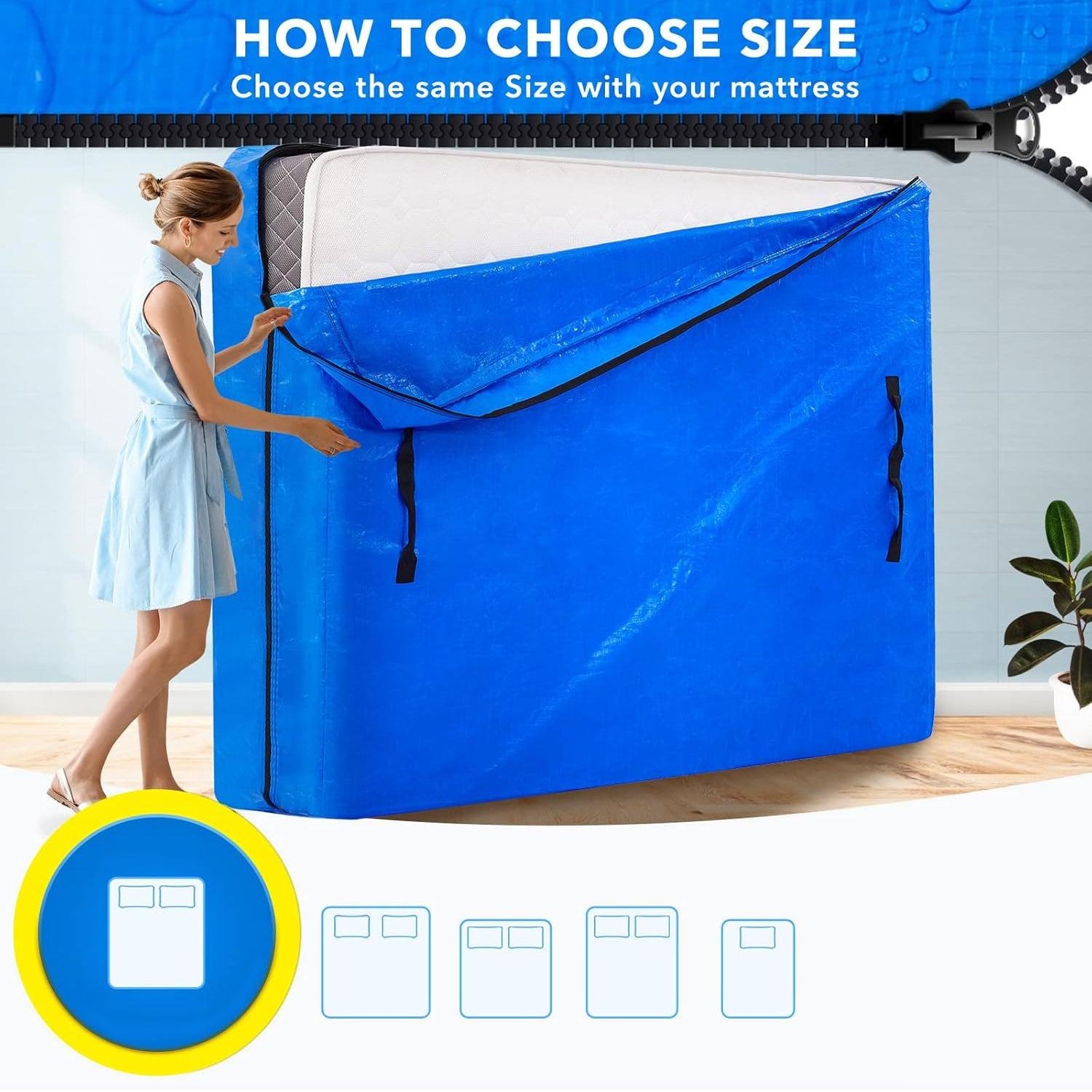 Waterproof Mattress Storage Bag/Cover Dustproof Protective Cover For Queen/Double Mattress (236×136 Cm / 1 Pc) - Image 4