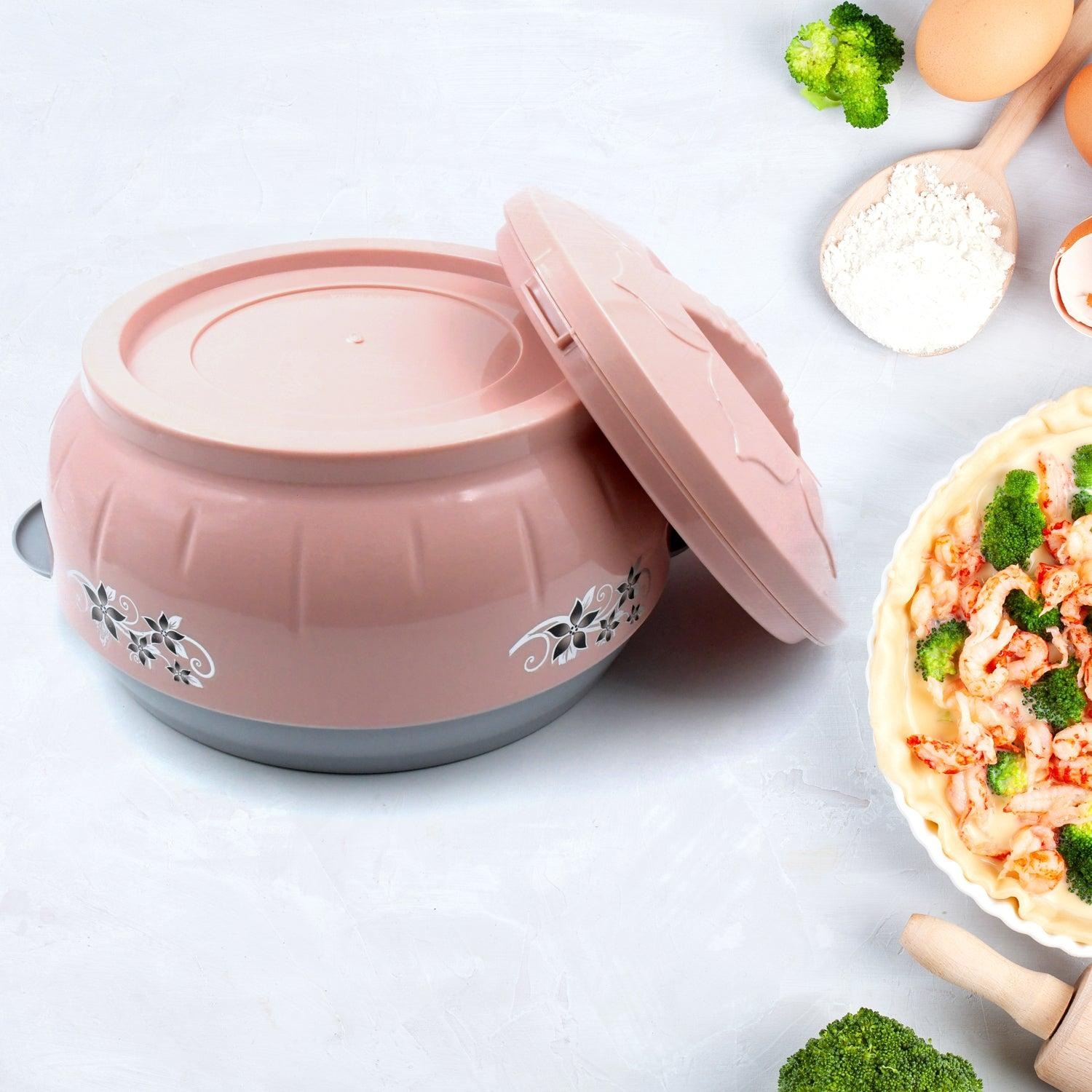 4500Ml Insulated Casserole Box (Steel): Floral Print, Keeps Food Hot/Cold - Image 5