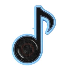 Mini Portable Music Note Shape Speaker Subwoofer Colorful Musical Note Led Lighting Sound For Creatives Gift Computer Phone Sound Equipment Bluetooth Speaker (Media Player)