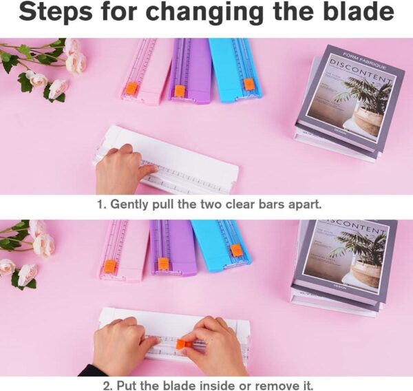 Paper Cutter, A5 Mini Paper Cutter, Portable Paper Cutting Machine (1 Pc / Mix Color) - Image 2