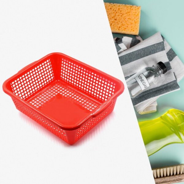 Plastic Kitchen Medium Size Vegetables And Fruits Washing Basket Dish Rack Multipurpose Organizers - Image 3