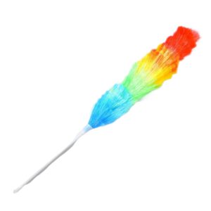 Microfiber Feather Duster For Cleaning  Soft, Lightweight Dusting Tool With Extendable Handle For Hard-To-Reach Areas