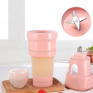 Foldable Electric Juicer, Portable Blender Stainless Steel 6 Tips (500 Ml)