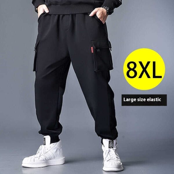 Polyester Plus Size Men's Casual Working Pants - Image 2