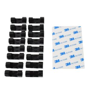 Plastic Cable Clips Organizer Set  16 Pcs Wire Holders For Desk, Home & Office Cord Management