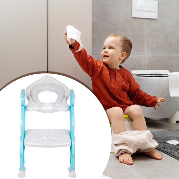 2 In 1 Potty Training Toilet Seat With Step Stool Ladder For Toddlers - Image 2