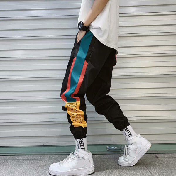 summer men's sports pants Korean version of the trend loose casual Harlan sweatpants men's beam feet pants men's tide - Image 3