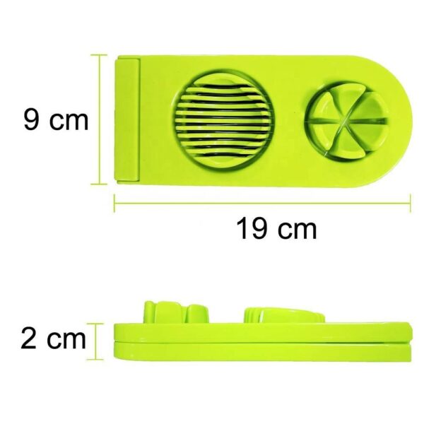 Multi-Segment 2-In-1 Egg Cutter And Slicer For Sliced And Evenly Cut Hard-Boiled Eggs, Ideal For Salad, Sandwiches, And Garnishing - Image 4