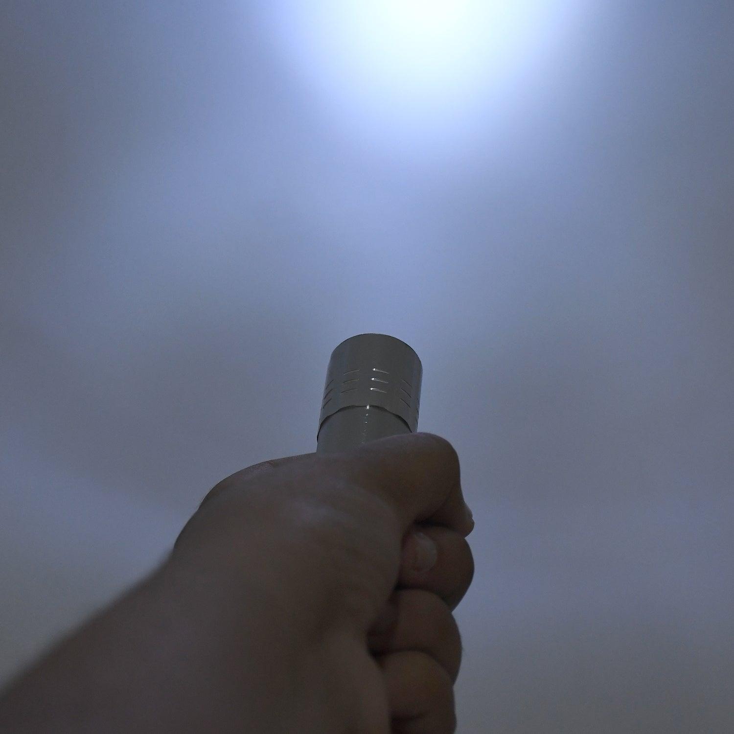 Portable Mini Torch / Flashlight Led Powerful High Lumens Pen Light Easy To Carry, Portable Pocket Compact Torch For Emergency 3 Battery Operated (Battery Not Included / 1 Pc) - Image 5