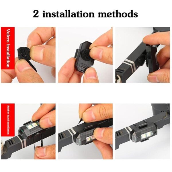 Mini Led Strobe Lights, Waterproof Lights, Lightweight Rgb Led Lights Drone Strobe Lights Veicle Anti-Collision Strobe Light Bike Motocycle Lights Usb Recharge Multi-Colors - Image 5