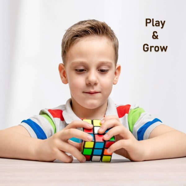 3X3X3 Cube Solving Kit - Includes Cube, Formula Sheets, Stylish For Beginners And Enthusiasts, 3D Puzzles Game | Rubick Cube Puzzle Cubes | Rubix Cube (1 Pc ) - Image 4