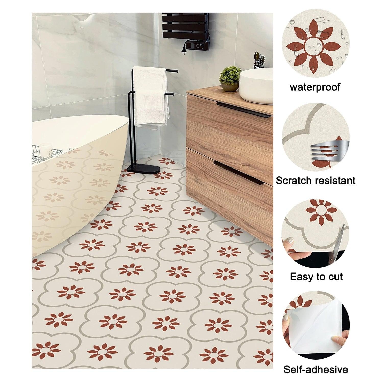 Tiles Stickers (8X8 Inch) No. 1 - Decorative Stickers For Walls - Image 4