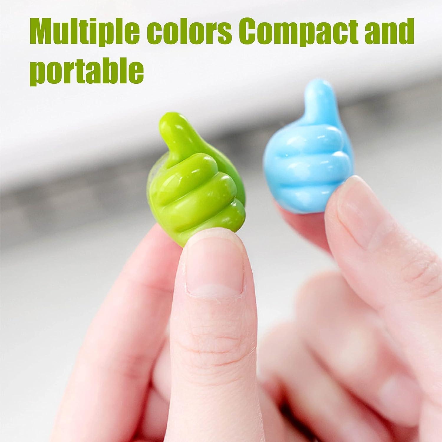 Thumb Cable Clips,Cord Holder Multi-Functional Wall Hooks Cable Organizer Cable Management for Desk Home Office Car Multi Color (Pack Of 10) - Image 4