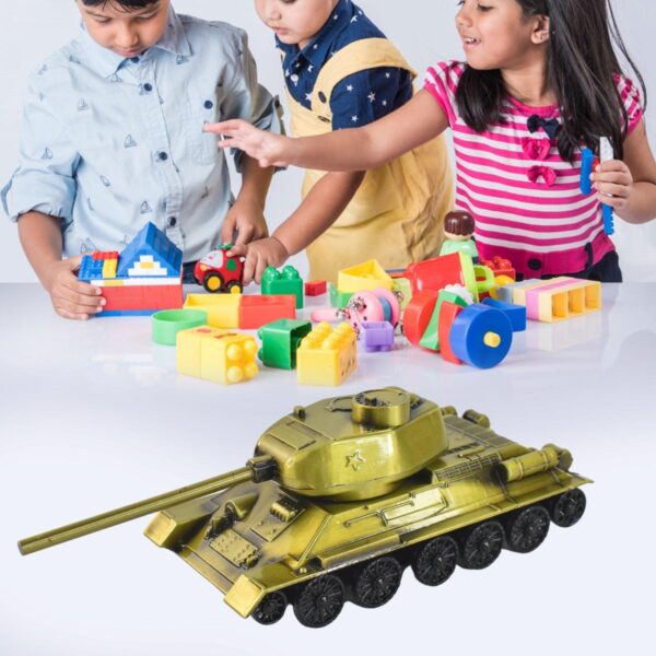 Nostalgic Metal Tank Model  Retro Desk Decoration For Home Or Office - Image 2