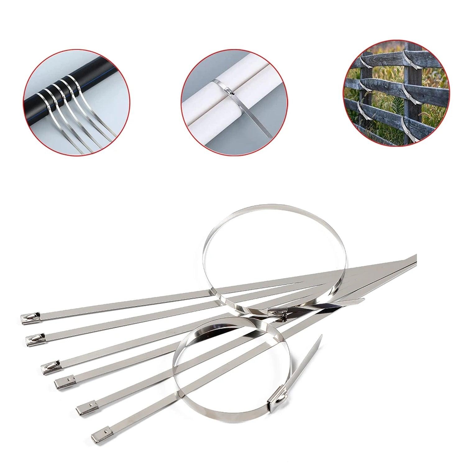 Stainless Steel Cable Tie (4.6X100Mm / 10 Pcs Set) - Image 5