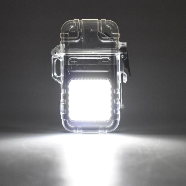 Usb Rechargeable Electric Lighter & 3 Modes Cob Flashlight (1 Pc) - Image 3