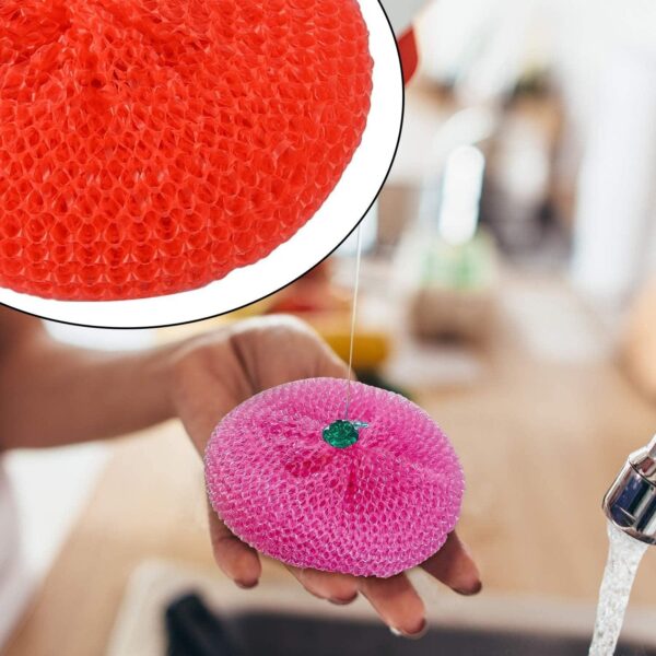Plastic Scrubber Round Nylon Scrubbers (12 Pcs Set): Durable, Multi-Purpose Scrubbers For Efficient Cleaning And Scrubbing - Image 2